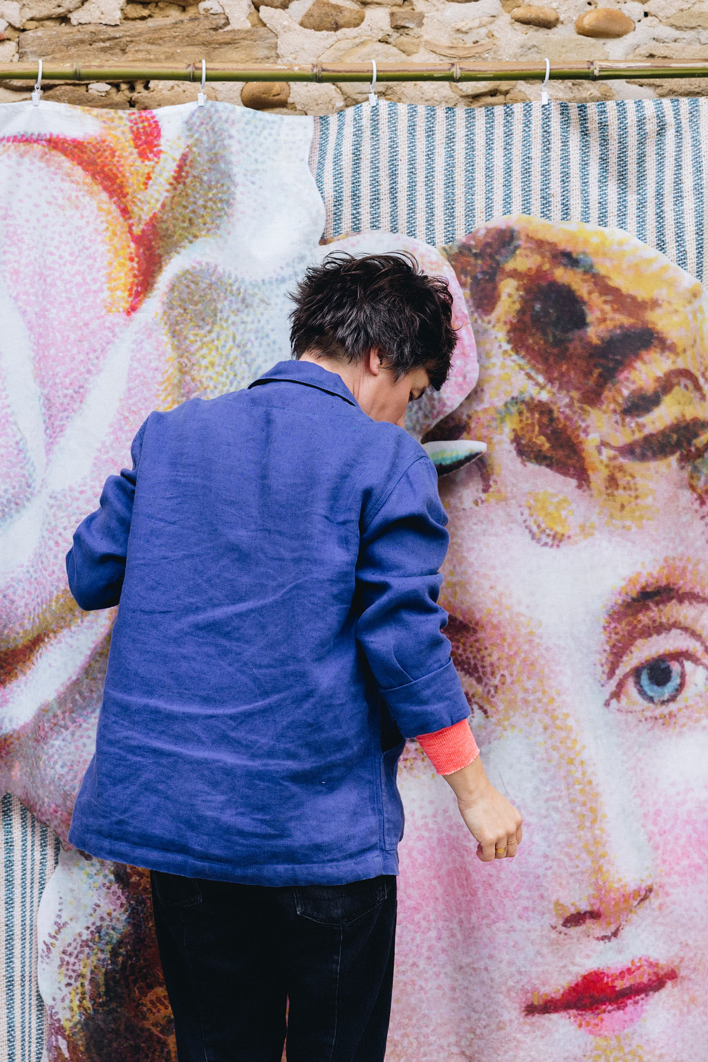 designer textile, portrait, personal branding